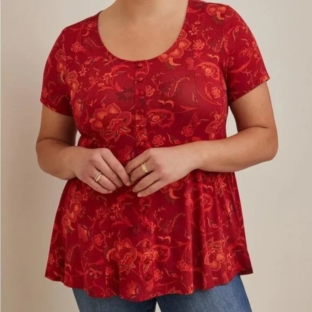 Torrid Super Soft, Button- Up, Size 4x